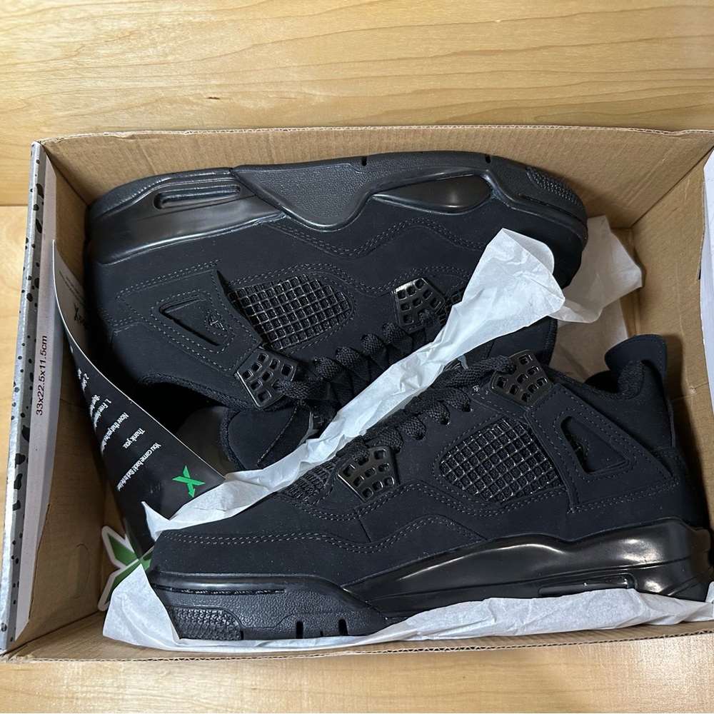 Jordan 4 Retro shoes black cat